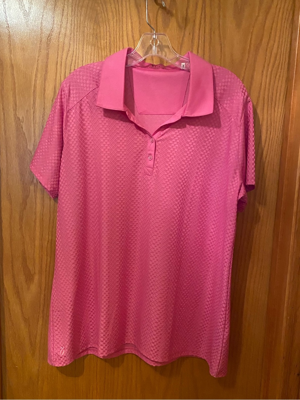 Women's Nancy Lopez Grace Hot Pink Polo Top Sz 1X